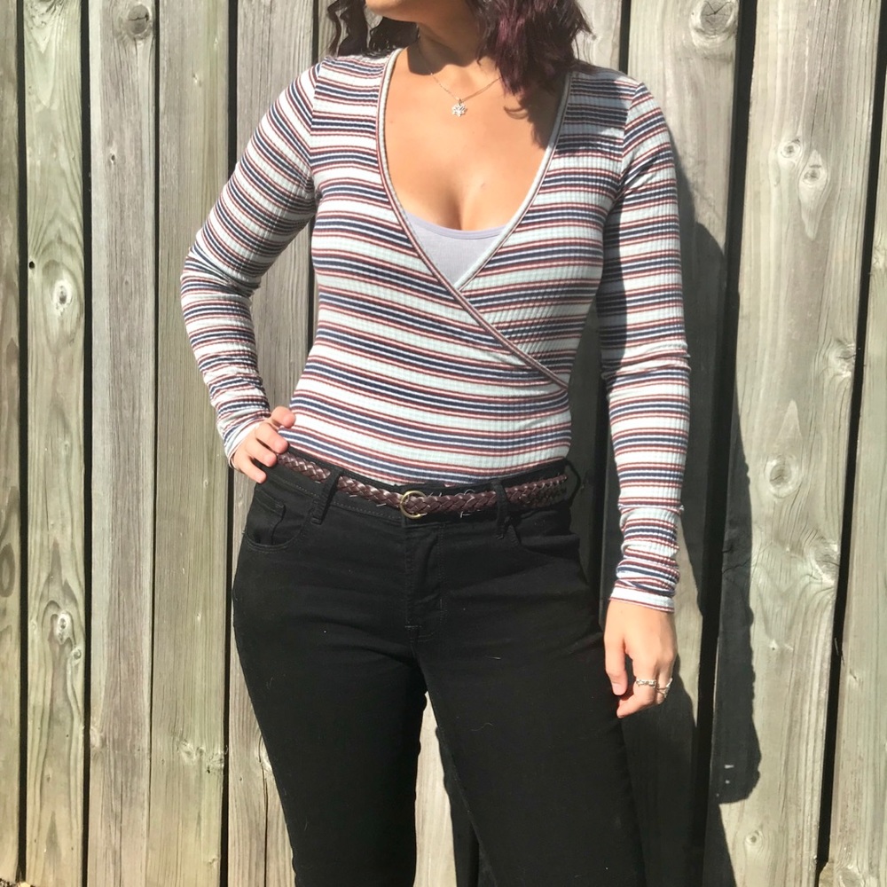 ‘Cape Juby’ striped leotard- size medium